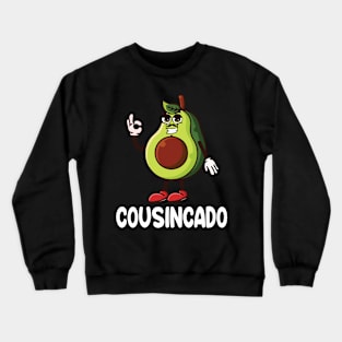 Avocado Man Face Dancing Happy Day Cousincado Brother Sister Crewneck Sweatshirt